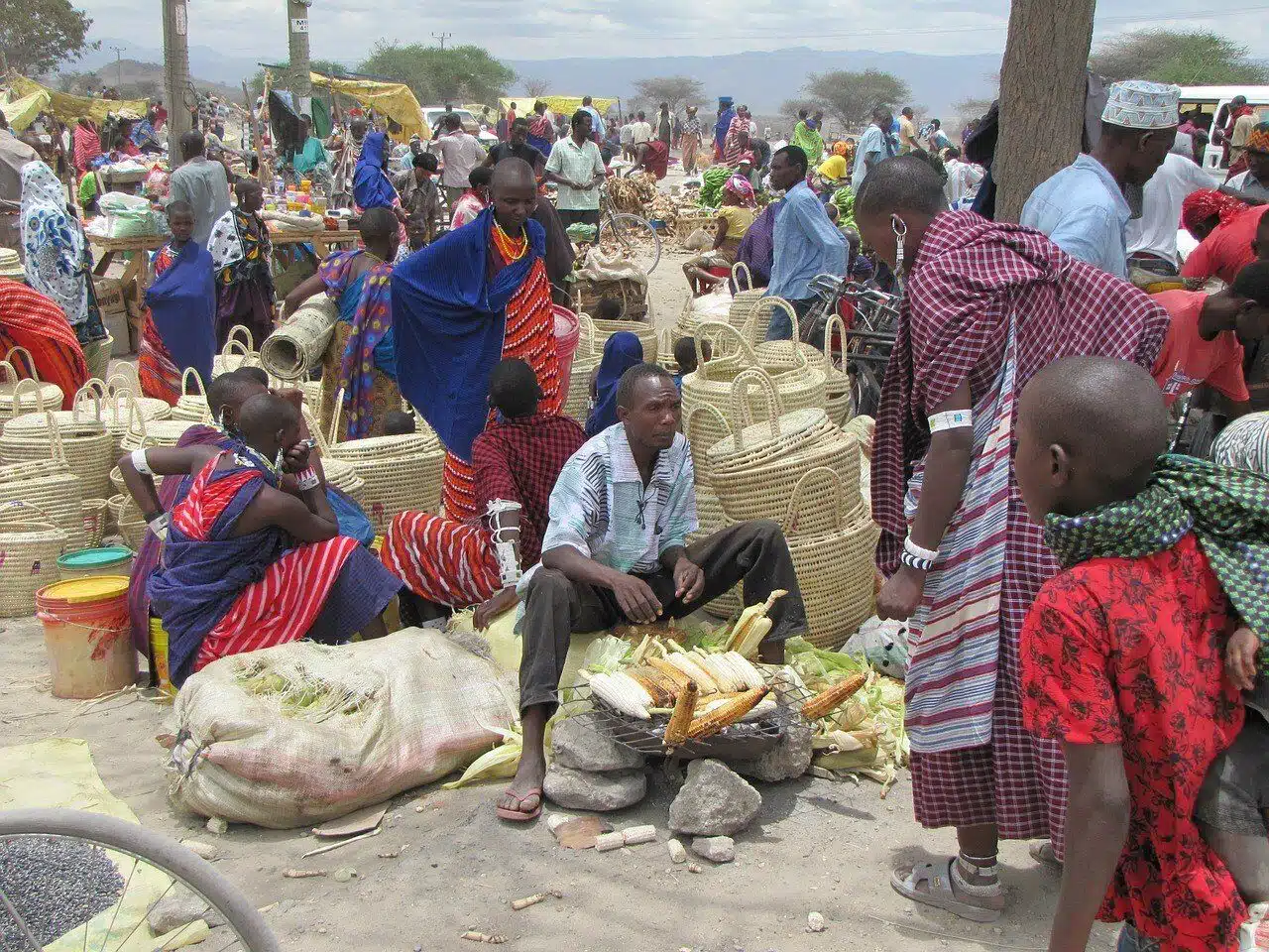 Local market in northern Tanzania