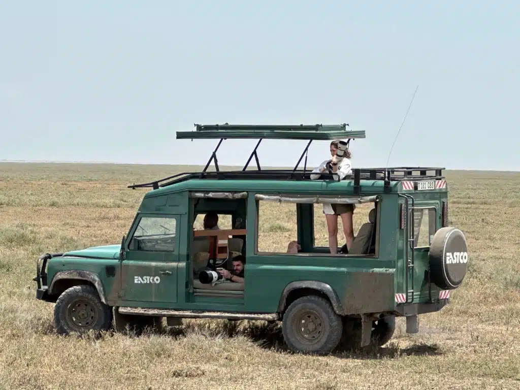 Eastco safari vehicle in Tanzania
