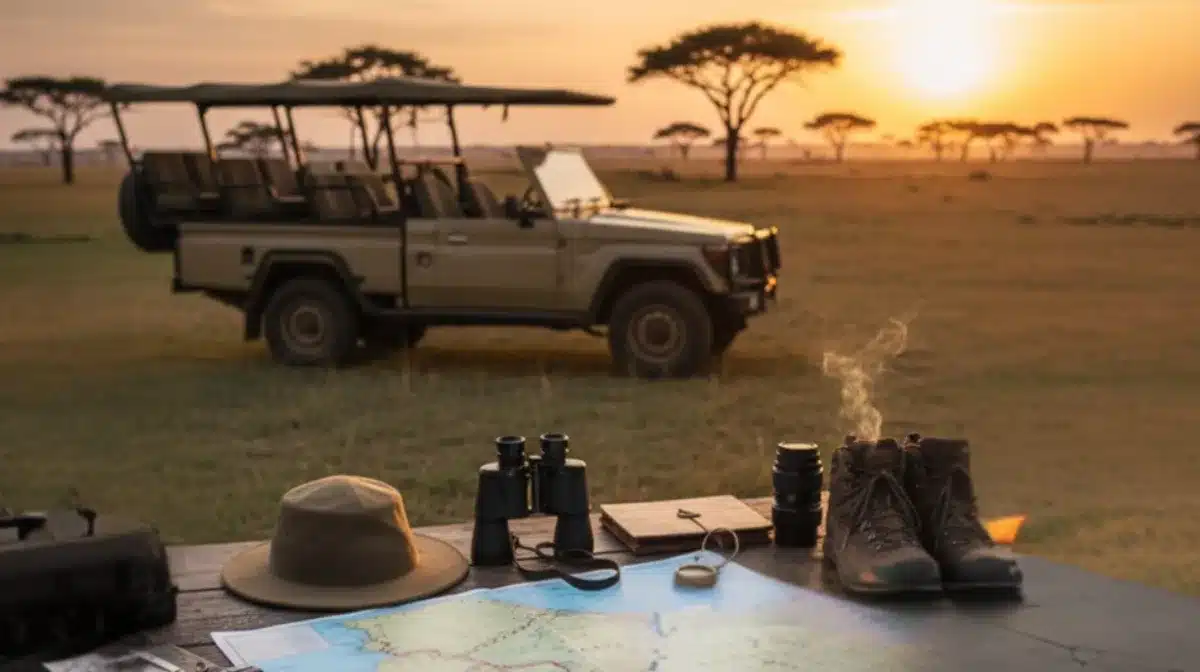 Land Cruiser game drive in Tanzania